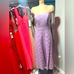 Lilac Lace Over Lilac- Size 12 dress. Gather and Gown.